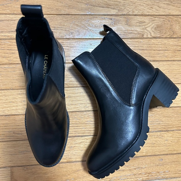 Le Chateau Leather Boots - Picture 2 of 8